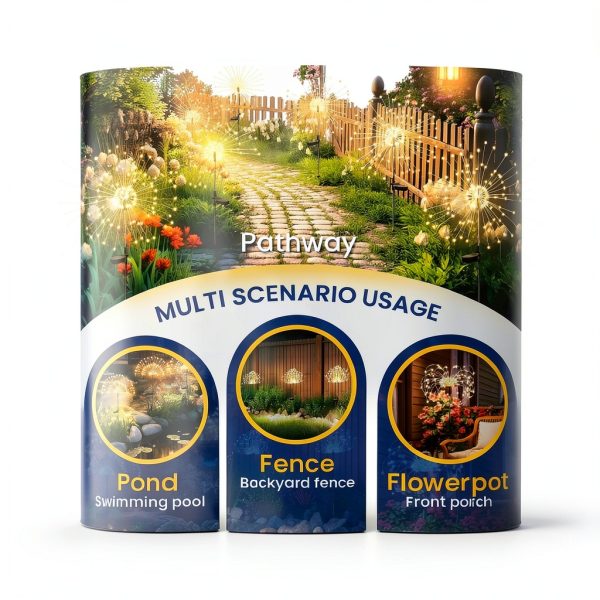 GIGALUMI Solar Garden Lights LED Flower Outdoor Decor-4