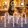 Joiedomi Pre-lit Candy Cane Pathway Markers Outdoor-1