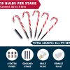 Joiedomi Pre-lit Candy Cane Pathway Markers Outdoor-2