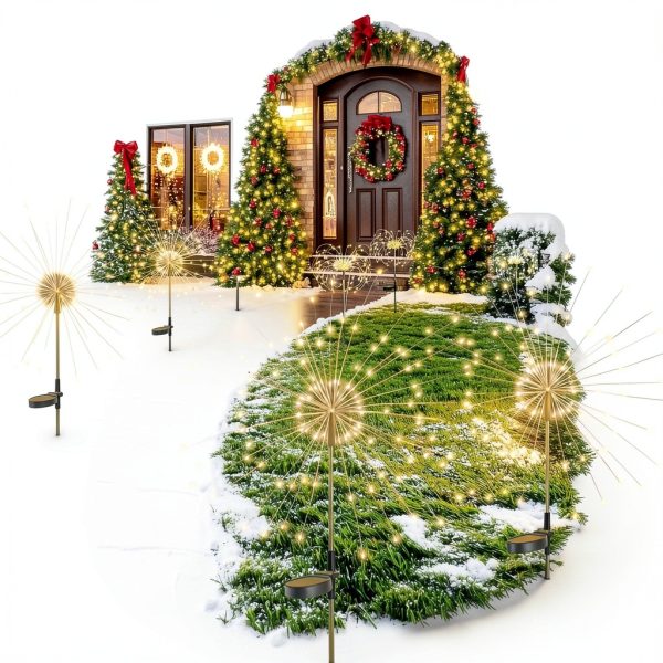 GIGALUMI Solar Garden Lights LED Flower Outdoor Decor-2