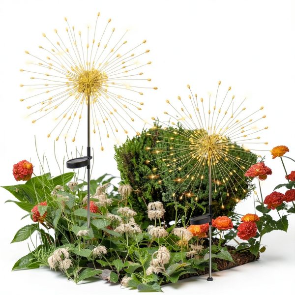 GIGALUMI Solar Garden Lights LED Flower Outdoor Decor-0