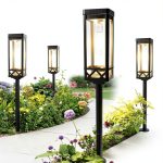 Solar Pathway Lights Modern Design Cool Warm White Outdoor-0