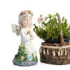 Pohabery Solar Angel Statue Garden Decor Waterproof Gift-2