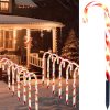 Joiedomi Pre-lit Candy Cane Pathway Markers Outdoor-0