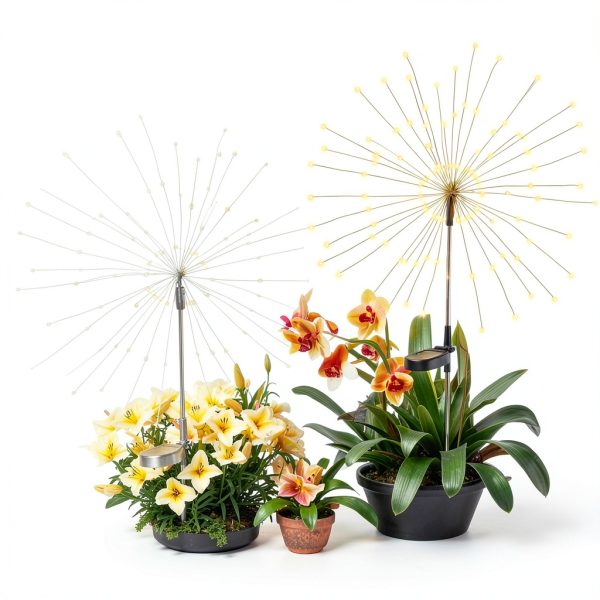 GIGALUMI Solar Garden Lights LED Flower Outdoor Decor-6