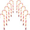 Joiedomi Pre-lit Candy Cane Pathway Markers Outdoor-7
