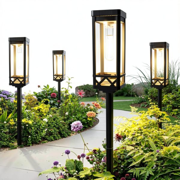 Pavo Solar Pathway Lights Modern Design Waterproof Outdoor-0