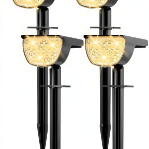 Solar Outdoor Spotlights GKGG White Waterproof-0