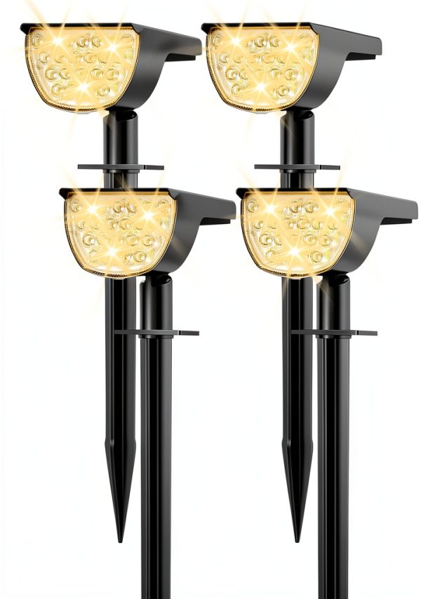 Solar Outdoor Spotlights GKGG White Waterproof-0