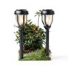 DERAYSION Solar Path Light Warm White Rustic Outdoor Garden-2