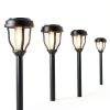 DERAYSION Solar Path Light Warm White Rustic Outdoor Garden-1