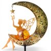 Solar Fairy Light Vuees Metal Stake Warm Gold-5