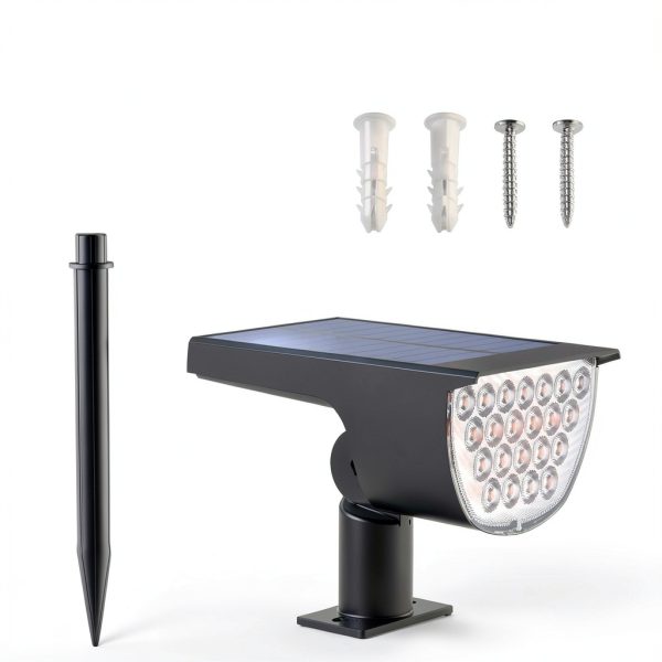 Solar Outdoor Spotlights GKGG White Waterproof-5