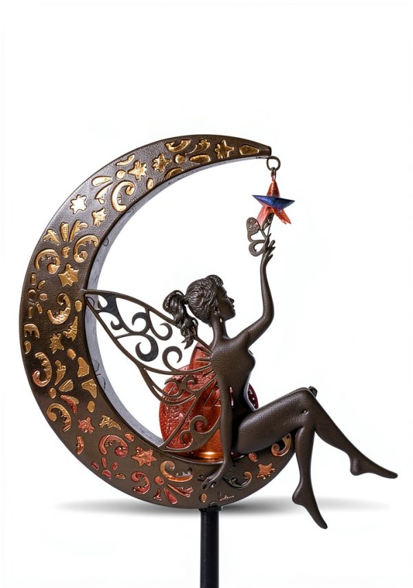 Solar Fairy Light Vuees Metal Stake Warm Gold-7
