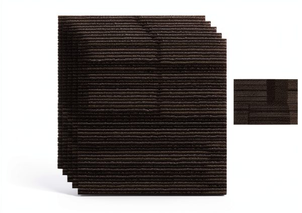 10 Carpet Tiles Peel and Stick, 12” x 12” Self Adhesive Carpet Floor Tile, Anti-Slip Reusable Squares Soft Padded Carpet Tiles for Kitchen Bedrooms Indoor Outdoor-0