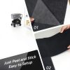 16PCS Off-White Carpet Tile, 12" x12" Peel and Stick Square Carpet Tile, Home Indoor/Outdoor 0.25" Pile Height Polyester-4