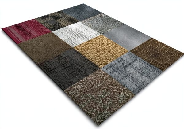 Assorted Carpet Tile 24x24 4URFloor 96sqft Low Pile Peel‑and‑Stick-4