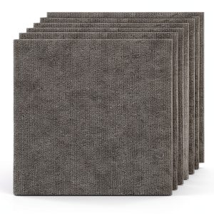 36PCS Peel and Stick Carpet Tiles 12”x12” Self Adhesive Carpet Squares for Basement for Concrete Floor Non Skid Tiles Clearance on Indoor Outdoor Squares Commercial Grey-0