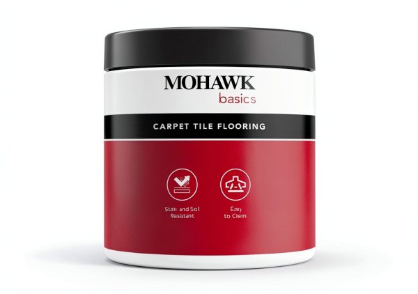 Mohawk Basics 24x24 Berber Carpet Tile Smoke 0.09in Pile 96sqft-6