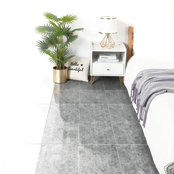 36PCS Peel and Stick Carpet Tiles 12”x12” Self Adhesive Carpet Squares for Basement for Concrete Floor Non Skid Tiles Clearance on Indoor Outdoor Squares Commercial Grey-6