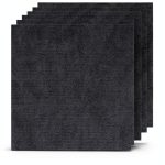 Peel and Stick Carpet Squares 24" SOOKEA Slip Tiles Dark Gray 20 Pack-0
