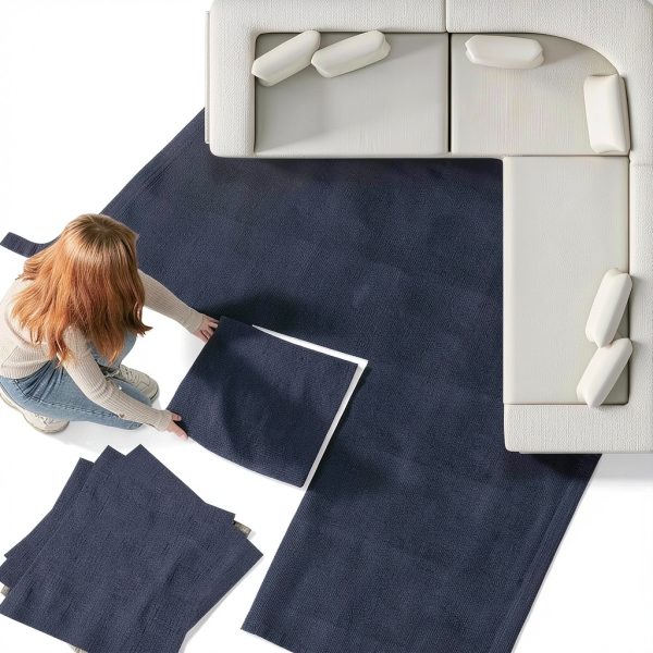 Peel and Stick Carpet Tiles 12in x 12in FWEEK Self Adhesive Soft-3