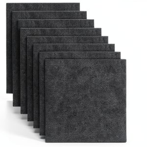 Carpet Tiles 10Pcs Peel & Stick 12x12 Non‑Slip Self‑Adhesive by CvoMep-0